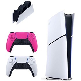 Resim Sony Playstation 5 Slim Digital 825 GB - Şarj İstasyonu - 2. Pembe Dualsense (İthalatçı Garantili) 