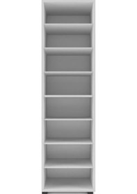 Resim Açık 8 Raflı 180 Cm Erzak Kiler Dolabı Kuru Bakliyat Dolabı Mutfak Organizeri Mutfak Rafı Beyaz Beyaz 