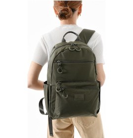 Resim Unisex Sırt Çantası Paraşüt Kumaş Hafif Çok Cepli Yağmur İtici Kumaş 40 28 Cm 571 Collection Haki 