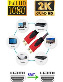 Resim APRONX 5 Metre Örgülü Hdmı Kablo - 5 Metre Hdmı To Hdmı Kablo Örgülü Form 