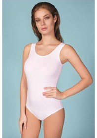 Resim Berrak 4'lü Likralı Alttan Çıtçıtlı Geniş Askılı Body 2083 001 