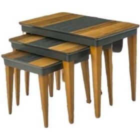 Resim Zigon Osm Kasalı Model Parlak Ceviz Krem Kayın Ince Torna Ayak It 