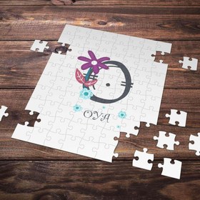 Resim Kişiye Özel O Harfi Tasarımlı Puzzle 