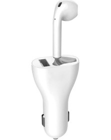 Resim Mf Product Jettpower 0180 Araç Şarjı & Mono Bluetooth Kulaklık Beyaz 