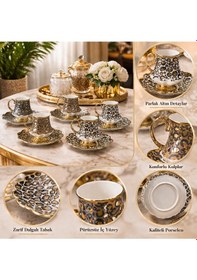 Resim Willow 6 Kişilik Kahve Fincanı Takımı 90 Ml 08885 Çok Renkli 