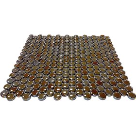 Resim MozaiKristaL Yaşam Alanlarının Tüm Yüzeyleri Için Ø 22 Mm Lüsterli Siyah Cam Mozaik (5 File=0,5 M2 Fiyatıdır ) 