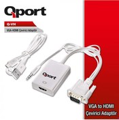Resim QPORT Q-VH VGA TO HDMI+SES ÇEVİRİCİ 