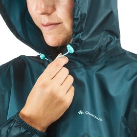 Resim Decathlon Quechua Kadın Outdoor Yağmurluk - Mavi - Raincut 