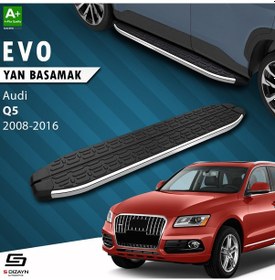 Resim S-dizayn Audi Q5 Evo Krom Yan Basamak 183 Cm 2008-2016 A+ Kalite 