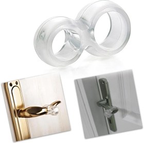 Resim Şeffaf Kapı-Pencere Kolu Stoperi Tamponu 12 Adet 