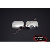 Resim Toyota Uyumlu Hilux 2006 - 2014 Ayna Kapağı Metal Paslanmaz Çelik Krom 