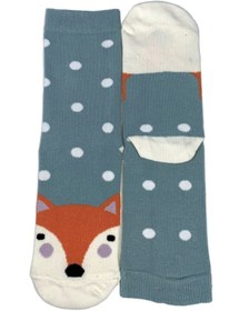 Resim Bamuta Unisex Çocuk Mavi Çorabı 11-13 Yaş 