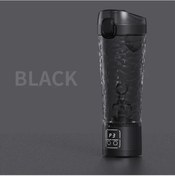 Resim Fochsia Siyah 700ml Dijital Göstergeli Karıştırma Kupası, Usb Şarjlı Fitness Shake Mikseri Diğer 