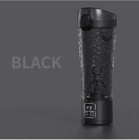 Resim Fochsia Siyah 700ml Dijital Göstergeli Karıştırma Kupası, Usb Şarjlı Fitness Shake Mikseri Diğer 