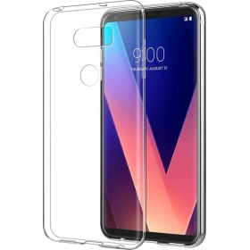 Resim Sonmodashop LG V30 Ultra ince 0,2mm Şeffaf Silikon Kılıf + Cam 