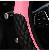 Resim 1 Pu İşlemeli Taç Seti, Yapay Elmaslı Blingbling Deri Direksiyon Kılıfı, İç Gray Gray 