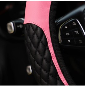 Resim 1 Pu İşlemeli Taç Seti, Yapay Elmaslı Blingbling Deri Direksiyon Kılıfı, İç Gray Gray 