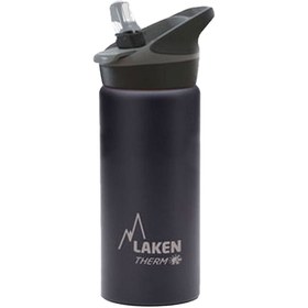 Resim Laken Çelik 188 Jannu Termos Şişe Unisex Çocuk Siyah Matara 