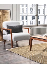 Resim Astana Berjer & Tekli Koltuk Gri 