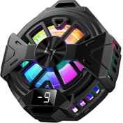 Resim Manyetik Arka-Klipsli Dijital Göstergeli Rgb Işıklı Cep Telefonu Soğutucu Fan 