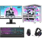 Resim Dragos DRX7645 R7-5700X 32 GB 1 TB NVMe 8 GB RTX5060 24.5" Free Dos Masaüstü Oyuncu Bilgisayarı 