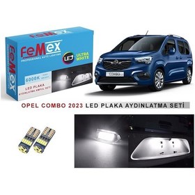 Resim Opel Combo 2023 Sonrası Led Plaka Aydınlatma Ampul Seti Femex Parlak Beyaz 