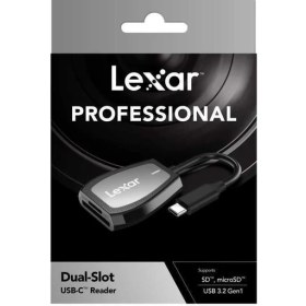 Resim Lexar Usb-C Dual-Slot Kart Okuyucu Sd Micro Sd USB 3.2 Gen1 