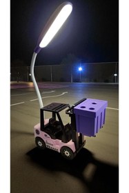 Resim Allians Şık Forklift Tasarımlı Masa Üzeri Kalemtraş, Hareket Ettirmeyen Tekerlekli 25x14 cm 