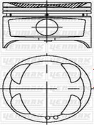 Resim YENMAK 39-03991-000 Piston Segman Std 81.00 Mm 8772071std 3903991000 (WY841682) (FİYAT:4 ADET İÇİNDİR) 