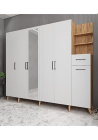 Resim Açelya Portmanto Vestiyer Çam Beyaz M7 240 cm 