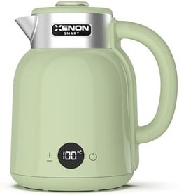 Resim Xenon Smart Akıllı Kettle Paslanmaz Çelik Çift Katmanlı Wi-Fi Mobil Uygulama ile Uzaktan Kontrol Edilebilen Otomatik Kapanma Hızlı Kaynatma Kaçak Akım Korumalı Su Isıtıcı 1.5 Lt (Yeşil) X7101 