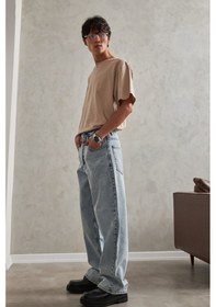 Resim Erkek Ekstra Baggy Jean Pantolon İndigo 