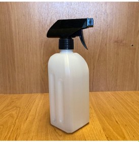 Resim 500 Cc Dezenfektan Şişesi - Siyah Tetik Spreyli- 500ml Beyaz Boş 