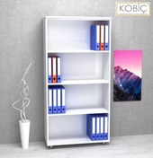 Resim KOBİÇ Dosya Dolabı Açık Raflı 80x35x150 Cm (BEYAZ) 