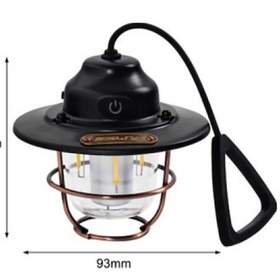 Resim Usb Şarjlı Retro Led Kamp Feneri 4 Işık Modu, Su Geçirmez, Taşınabilir 