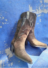 Resim Of&Off KADIN HAKİKİ DERİ WESTERN ÇİZME 