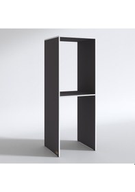 Resim Kenzlife Çamaşır-Kurutma Makinesi Dolabı Evgeniya Gri 180*70*60 Banyo Çift Katlı Kapaksız Arkalıksız Çok Renkli 