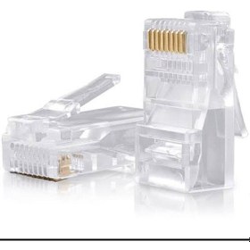 Resim Rj45 Cat6 Ethernet Konnektör Yüksek Performanslı Network Jak Normal Tip 