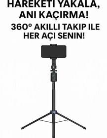Resim LEROSA Q13 PTZ TripodTracker Selfie sopa 180cm geniş açı 360 derece Gimbal katlanabilir otomatik yüz izleme 
