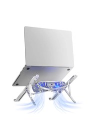 Resim Epilons Pm-24572 Çift Fanlı Taşınabilir Alüminyum Notebook Soğutucu Stand 