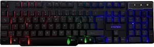 Resim Everest KB-188 Borealis Siyah USB Gökkuşağı Aydınlatmalı Q Gaming Oyuncu Klavyesi 