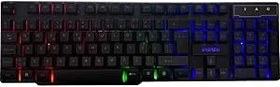 Resim Everest KB-188 Borealis Siyah USB Gökkuşağı Aydınlatmalı Q Gaming Oyuncu Klavyesi 