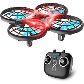 Resim Loolinn Çocuklar İçin Güvenli Mini Drone - Otomatik Çarpışma Önleme, 360° Flip, El Kontrolü 