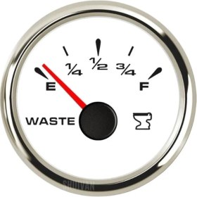 Resim Sealux Katı Atık Seviye Göstergesi 12V/24V 240-33 Ohm - Beyaz 