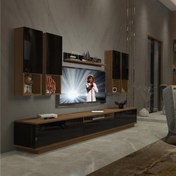 Resim Decoraktiv Trendstyle 8DAS Mdf Tv Ünitesi Tv Sehpası - Ceviz - Siyah 