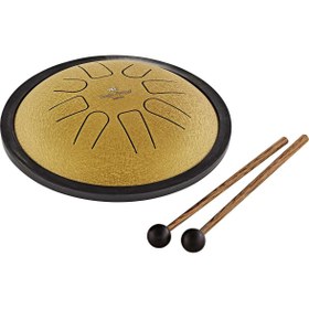 Resim Meinl Sonic Energy 7" Small Steel Tongue Drum (C Minor, 8 Notes, 440 Hz, Gold) 