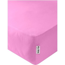 Resim Penye Lastikli Çarşaf, Battal Çift Kişilik ,pembe, %100 Pamuk Örme Kumaş, 130 Gr/m² Pembe 