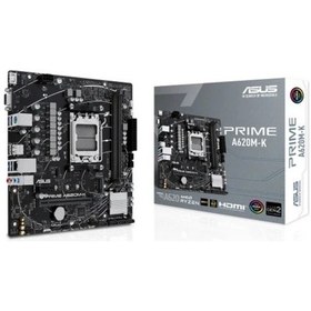 Resim Asus Amd A620m-k Ddr5 6400 Oc Vga Hdmı M.2 Pcıe 16x V4.0 Am5 Usb 3.2 Aura Rgb 7000-8000-9000 Serisi 