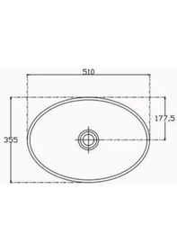 Resim Isvea Sistemay Tezgah Üstü Lavabo 51 CM 