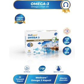 Resim Wellcare Omega 3 Balık Yağı 30 Kapsül 